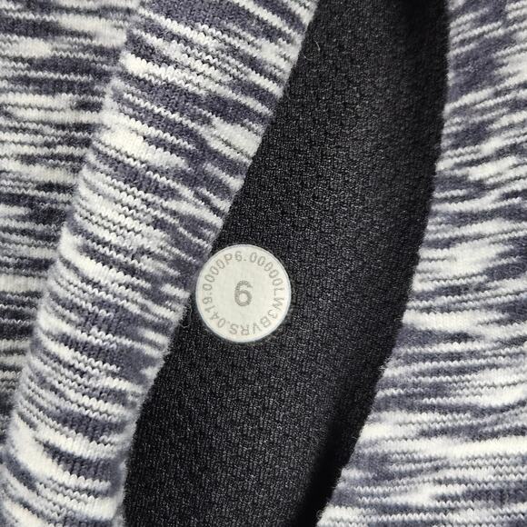 Lululemon Runderful Size 6 Spaced Out Black White Thumb Holes Rulu Run w3bvrs - Picture 9 of 9